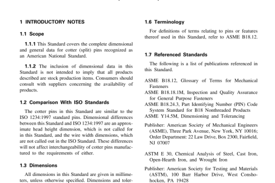 ASME B18-8-200M pdf free download