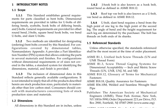 ASME B18.31.5 pdf free download