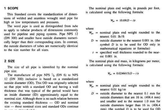 ASME B36.10M pdf free download