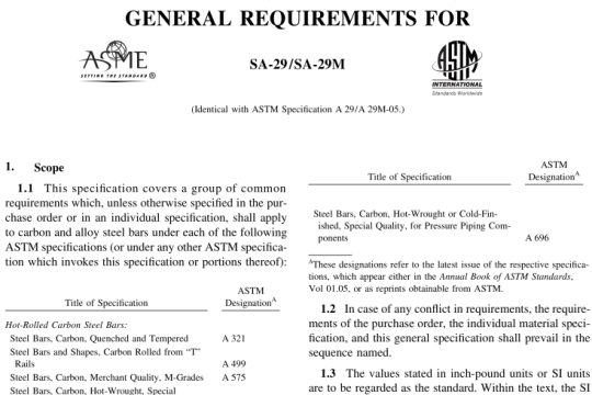 ASME II SA29 pdf free download