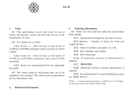 ASME SA-31 pdf free download