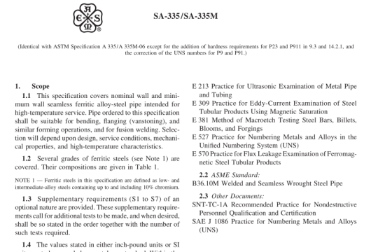 ASME SA335 pdf free download